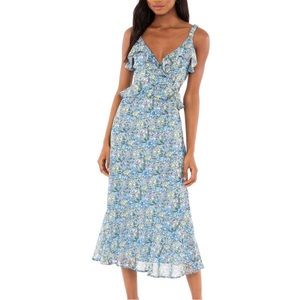 ASTR The Label Wildflower Ruffle Maxi Dress